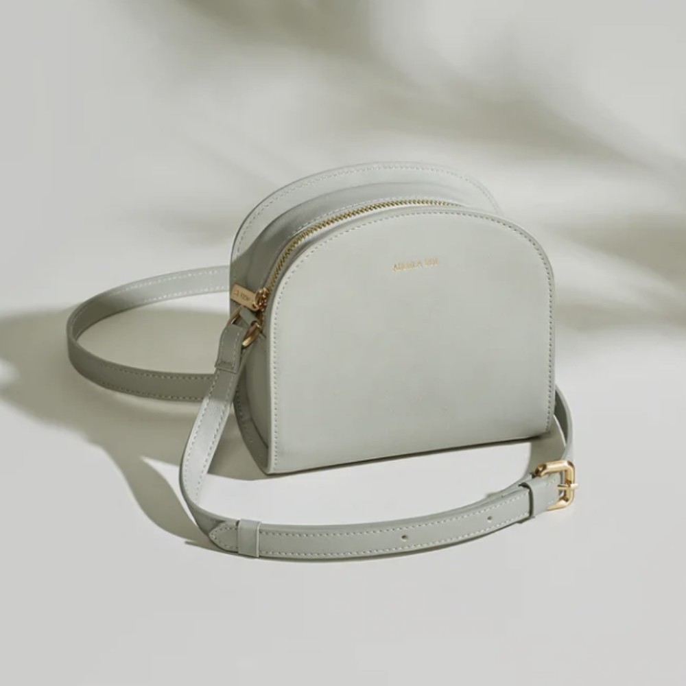 ❌Sold - Angela Roi Luna Cross body light gray